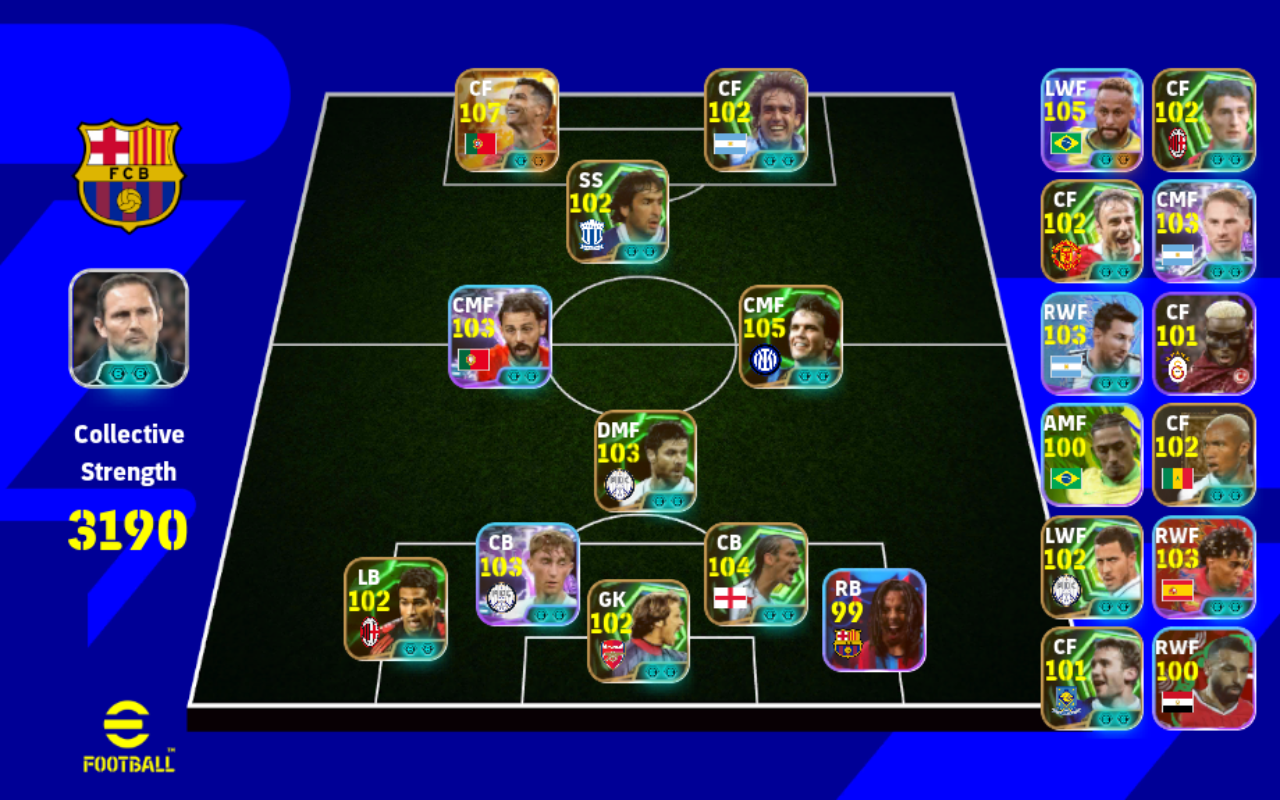 Football team lineup